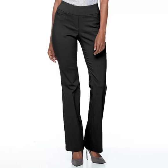 Apt. 9 Pants - APT. 9 | Brynn Midrise Pull-On Bootcut Peat Dress Pants
